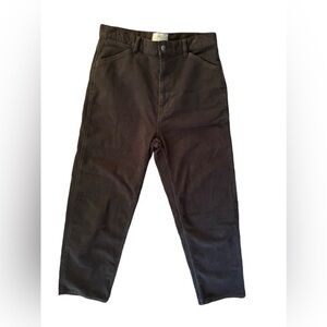 Everlane Organic Brushed Cotton Stretch High Waisted Black Jean Sz 8 Straight